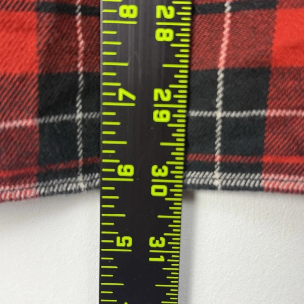Vintage Polo Ralph Lauren Mens Large‎ Red Black Buffalo Plaid Flannel Workshirt
